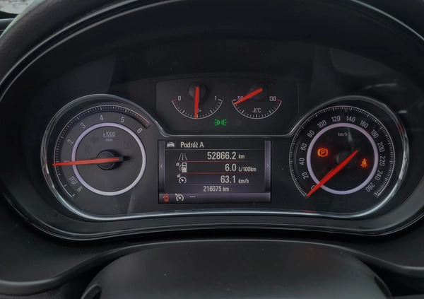 Opel Insignia cena 35700 przebieg: 216000, rok produkcji 2014 z Płock małe 781